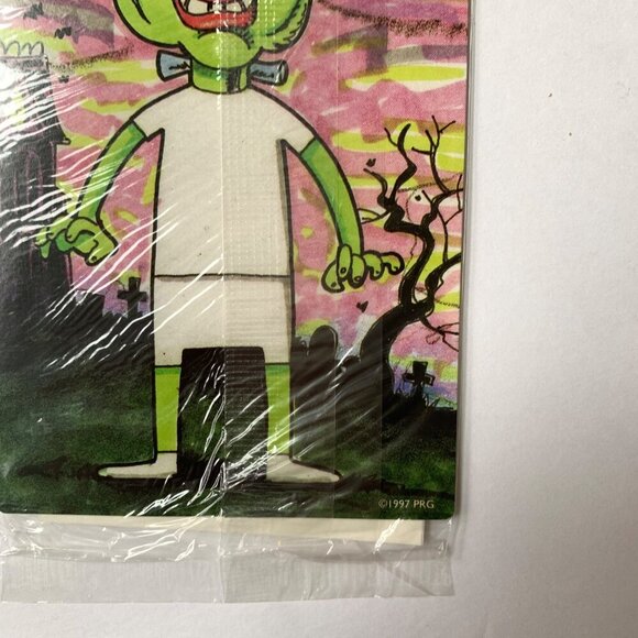 1997 PRG Vintage Frankenstein Sticker with Clothes and Accessories - Picture 2 of 4